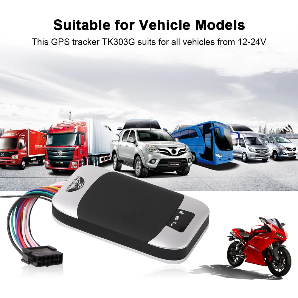 Coban TK303G 2G Car GPS Tracker Waterproof IP66 Remote Control Cut Off Engine Geofence