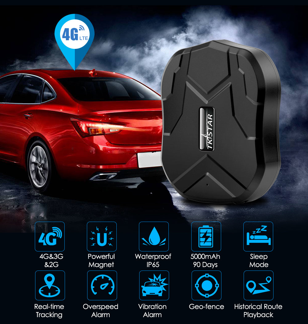 TKSTAR TK905 4G Car GPS Tracker GPS Locator Waterproof Vehicle Voice Monitor