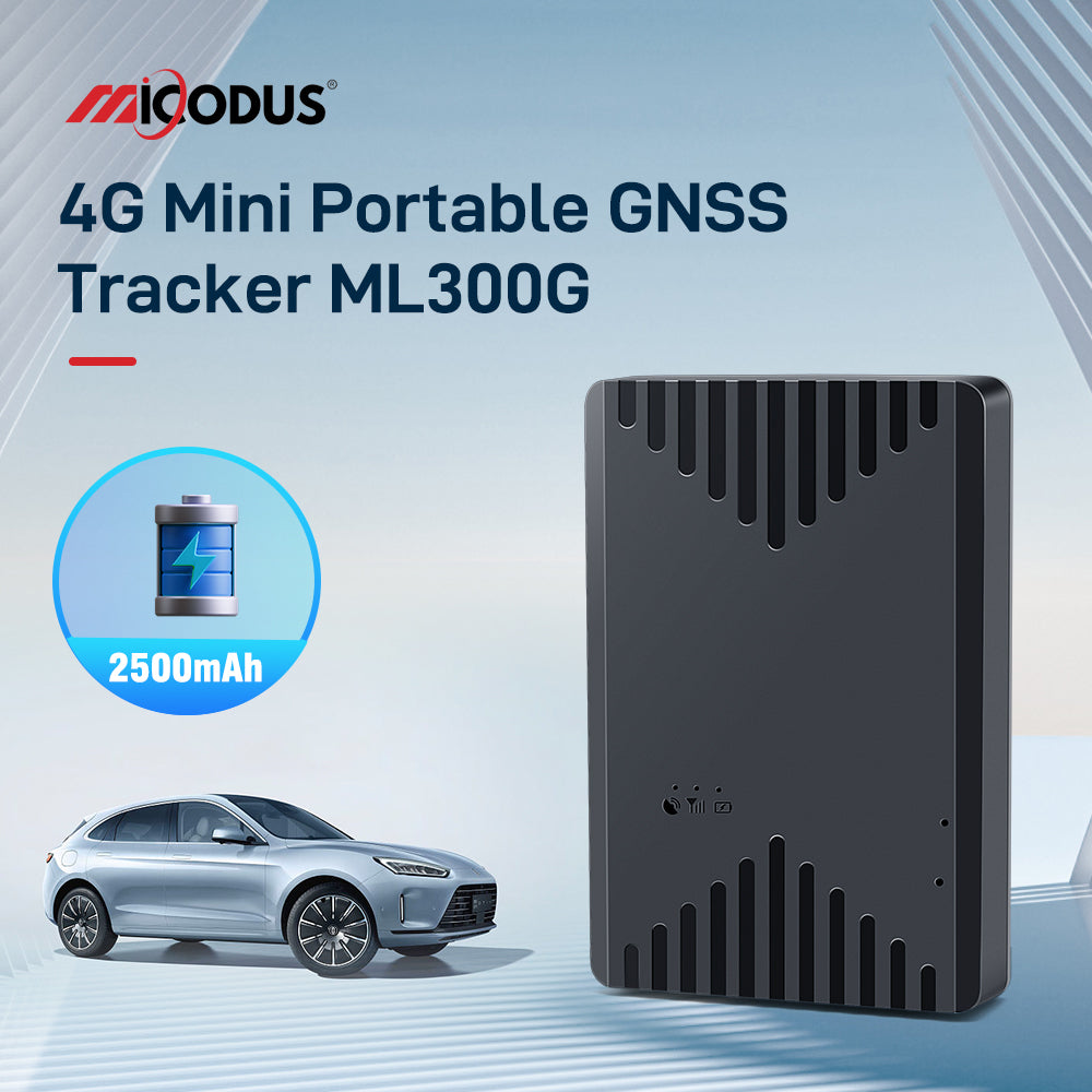 MiCODUS Rastreador 4G GPS Mini Localizador ML300G 2500mAh Type-C Magnetic Tracker for Car Listen In Vibrate Alarm APP Tracking